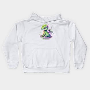 Green dragon Kids Hoodie